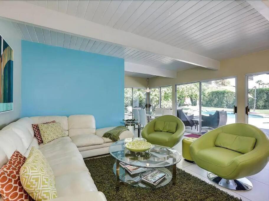 Serene 4 Bed 3 Bath Heated Pool Natural Backyard Heart Of 팜 스프링스 외부 사진