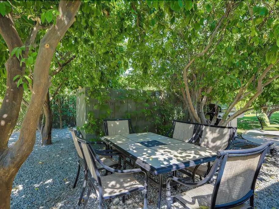 Serene 4 Bed 3 Bath Heated Pool Natural Backyard Heart Of 팜 스프링스 외부 사진